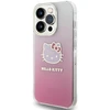 Apple iPhone 15 Pro Hello Kitty dėklas IML Gradient Electrop Kitty Head (HKHCP15LHDGKEP) rožinės spalvos