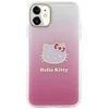 Apple iPhone 11 Hello Kitty dėklas IML Gradient Electrop Kitty Head (HKHCN61HDGKEP) rožinės spalvos