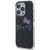 Apple iPhone 15 Pro Max Hello Kitty dėklas IML Kitty Face (HKHCP15XHKHLK) juodos spalvos