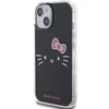 Apple iPhone 13 / 14 / 15 Hello Kitty dėklas IML Kitty Face (HKHCP15SHKHLK) juodos spalvos