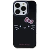 Apple iPhone 15 Pro Max Hello Kitty dėklas IML Kitty Face (HKHCP15XHKHLK) juodos spalvos