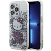 Apple iPhone 13 Pro Hello Kitty dėklas IML Kitty On Bricks Graffiti (HKHCP13LHDGPHT) baltos spalvos