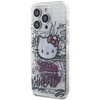 Apple iPhone 15 Pro Hello Kitty dėklas IML Kitty On Bricks Graffiti (HKHCP15LHDGPHT) baltos spalvos