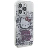 Apple iPhone 15 Pro Hello Kitty dėklas IML Kitty On Bricks Graffiti (HKHCP15LHDGPHT) baltos spalvos
