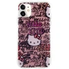 Apple iPhone 11 Hello Kitty dėklas IML Tags Graffiti (HKHCN61HDGPTP) rožinės spalvos