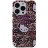 Apple iPhone 15 Pro Hello Kitty dėklas IML Tags Graffiti (HKHCP15LHDGPTP) rožinės spalvos
