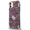 Apple iPhone 11 Hello Kitty dėklas IML Tags Graffiti (HKHCN61HDGPTP) rožinės spalvos