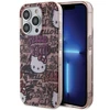 Apple iPhone 15 Pro Max Hello Kitty dėklas IML Tags Graffiti (HKHCP15XHDGPTP) rožinės spalvos