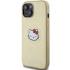 Hello Kitty Leather Kitty Head MagSafe Apple iPhone 14 - dėklas telefonui aukso spalvos