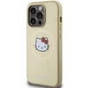 Hello Kitty HKHMP13XPGHCKD Apple iPhone 13 Pro Max 6.7″ Gold kietas dėklas Leather Kitty Head MagSafe