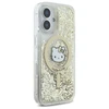 Hello Kitty HKHMP16SLGDIH Apple iPhone 16 6.1" dėklas telefonui aukso spalvos Liquid Glitter Fever MagSafe