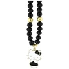 Virvelė telefonui Hello Kitty Pearls and Beads Kitty Charm juodos spalvos