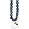 Virvelė telefonui Hello Kitty Pearls Kitty Head juodos spalvos