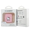 Apple AirPods Hello Kitty Silicone 3D Kitty Head (HKA23DKHSP) ausinių dėklas rožinės spalvos