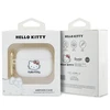 Apple AirPods Pro 2 Hello Kitty Silicone 3D Kitty Head (HKAP23DKHSH) ausinių dėklas baltos spalvos