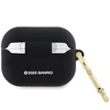 Apple AirPods Pro 2 Hello Kitty Silicone 3D Kitty Head (HKAP23DKHSK) ausinių dėklas juodos spalvos