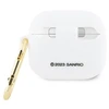 Apple AirPods 3 Hello Kitty Silicone 3D Kitty Head (HKA33DKHSH) ausinių dėklas baltos spalvos