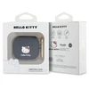 Apple AirPods 3 Hello Kitty Silicone 3D Kitty Head (HKA33DKHSK) ausinių dėklas juodos spalvos