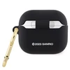 Apple AirPods 3 Hello Kitty Silicone 3D Kitty Head (HKA33DKHSK) ausinių dėklas juodos spalvos