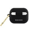 Apple AirPods Pro 1 Hello Kitty Silicone 3D Kitty Head (HKAP3DKHSK) ausinių dėklas juodos spalvos