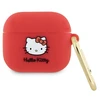 Dėklas „Apple AirPods 3“ ausinių silikoninė 3D „Hello Kitty“ galvutė (HKA33DKHSF)