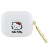 Apple AirPods Pro 1 Hello Kitty Silicone 3D Kitty Head (HKAP3DKHSH) ausinių dėklas baltos spalvos