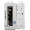 Apyrankė Apple Watch 1 / 2 / 3 / 4 / 5 / 6 / 7 / 8 / SE / Ultra (42 / 44 / 45 / 49 mm) Hello Kitty Strap Silicone Kitty Head (HKAWLSCHBLK) juodos spalvos
