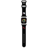 Apyrankė Apple Watch 1 / 2 / 3 / 4 / 5 / 6 / 7 / 8 / SE / Ultra (42 / 44 / 45 / 49 mm) Hello Kitty Strap Silicone Kitty Head (HKAWLSCHBLK) juodos spalvos