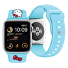 Apyrankė Apple Watch 1 / 2 / 3 / 4 / 5 / 6 / SE / 7 / 8 (38 / 40 / 41 mm) Hello Kitty Strap Silicone Kitty Head (HKAWMSCHBLB) mėlynos spalvos