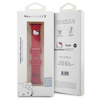 Apyrankė Apple Watch 1 / 2 / 3 / 4 / 5 / 6 / SE / 7 / 8 (38 / 40 / 41 mm) Hello Kitty Strap Silicone Kitty Head (HKAWMSCHBLR) raudonos spalvos