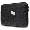 Nešiojamo kompiuterio krepšys 14" Hello Kitty Sleeve Zip PU Quilted Bows (HKCSZPEKHBPK) juodos spalvos
