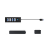 Hub Orico PW4U-U3 USB-A / 4x USB-A 3.0 – juodos spalvos