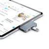 Adapteris HUB 4in1 SB-C – USB + USB-C + HDMI + AUX Minijack 3.5mm Tech-Protect V6 pilkos spalvos