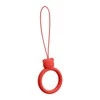 Hurtel SILICONE PHONE LANYARD RING BEAR Raudonas