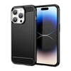 Hurtel Carbon Apple iPhone 14 Pro flexible gel back dėklas telefonui juodos spalvos