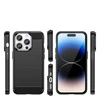 Hurtel Carbon dėklas Apple iPhone 14 Pro Max flexible gel back cover dėklas telefonui juodos spalvos