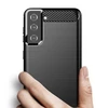 Hurtel Carbon dėklas Flexible Cover TPU Samsung Galaxy S21+ 5G (S21 Plus 5G) dėklas telefonui juodos spalvos