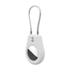 Hurtel Apple AirTag dėklas su Steel Cable – baltos spalvos