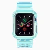 Dėklas Hurtel Silikoninė apyrankė Bracelet Case Strap Light Set for Apple Watch 42mm – mėlynos spalvos