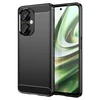 Hurtel Carbon Case dėklas, skirtas OnePlus Nord CE 3 lankstus silikoninis anglies dangtelis juodas