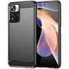 Hurtel Carbon dėklas flexible dėklas cover Xiaomi Redmi Note 11 Pro+ 5G (China) / 11 Pro 5G (China) / Mi11i HyperCharge / Poco X4 NFC dėklas telefonui juodos spalvos