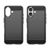 Hurtel Carbon Apple iPhone 16 Plus silikoninis – dėklas telefonui juodos spalvos