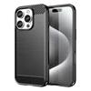 Hurtel Carbon Apple iPhone 16 Pro Max silikoninis – dėklas telefonui juodos spalvos