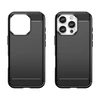 Hurtel Carbon Apple iPhone 16 Pro Max silikoninis – dėklas telefonui juodos spalvos