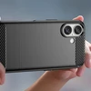 Hurtel Carbon Apple iPhone 16 silikoninis – dėklas telefonui juodos spalvos