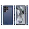 Hurtel Carbon Case do Samsung Galaxy S25 Ultra – dėklas telefonui mėlynos spalvos