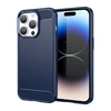 Hurtel Carbon dėklas skirtas iPhone 14 Pro Max, mėlynas