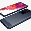 Hurtel Carbon dėklas skirtas Samsung Galaxy S21 Ultra 5G, mėlynas