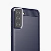 Hurtel Carbon dėklas skirtas Samsung Galaxy S21+ 5G (S21 Plus 5G), mėlynas