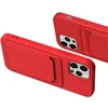 Hurtel Card silikoninis dėklas skirtas iPhone 12 Pro, raudonas